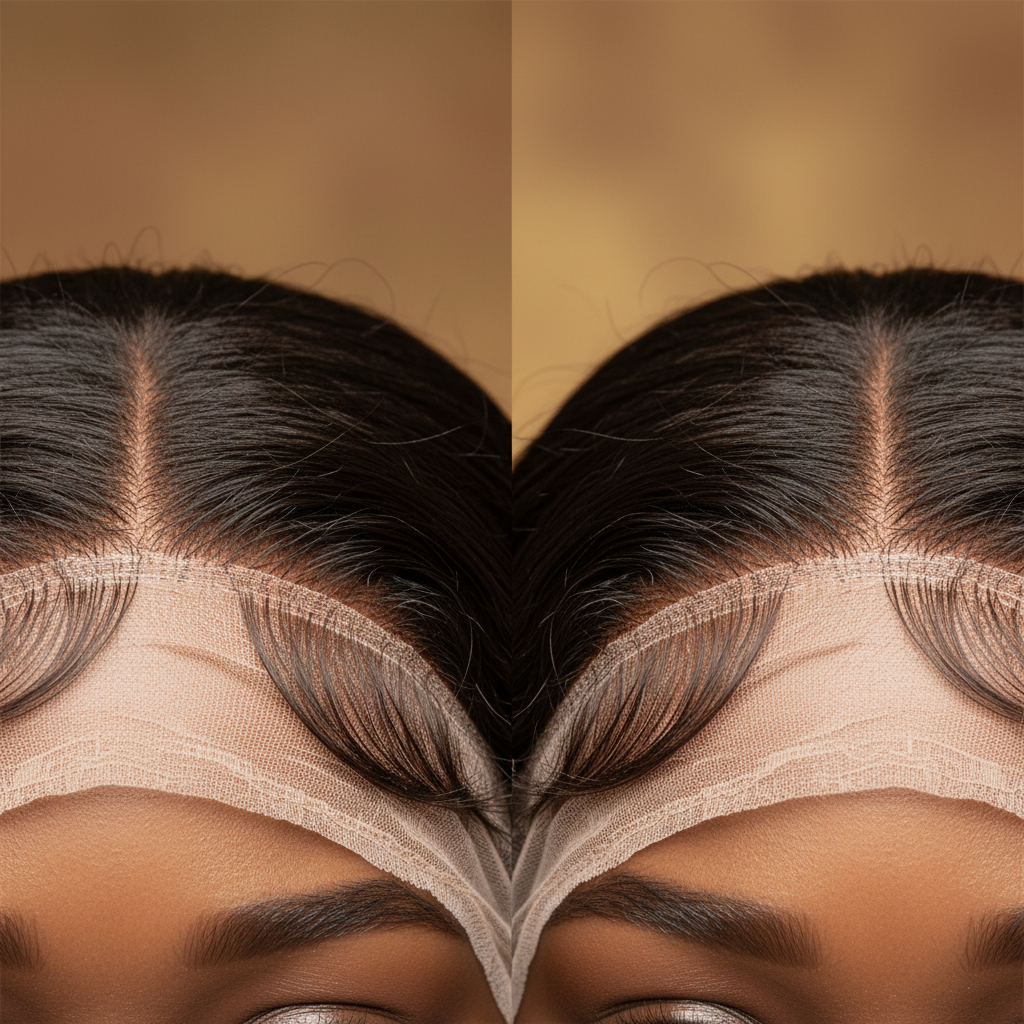 HD lace vs regular lace comparison on wear and go human hair wigs