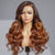 Amanda Honey Brown Highlight Glueless 13x4 Frontal Lace Side Part Long Wig | Large & Small Cap Size