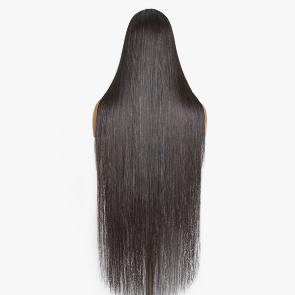 Halo Hair Style Hair 180% Density Royal Luxury Super Long Silky Straight 5x5 Closure HD Lace Wig 100% Human Hair