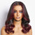Dark Red Highlight Loose Wave Glueless 5x5 Closure HD Lace Wig | Large & Small Cap Size