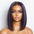 Purple Highlights Glueless 5x5 Closure HD Lace Bob Wig | Large & Small Cap Size