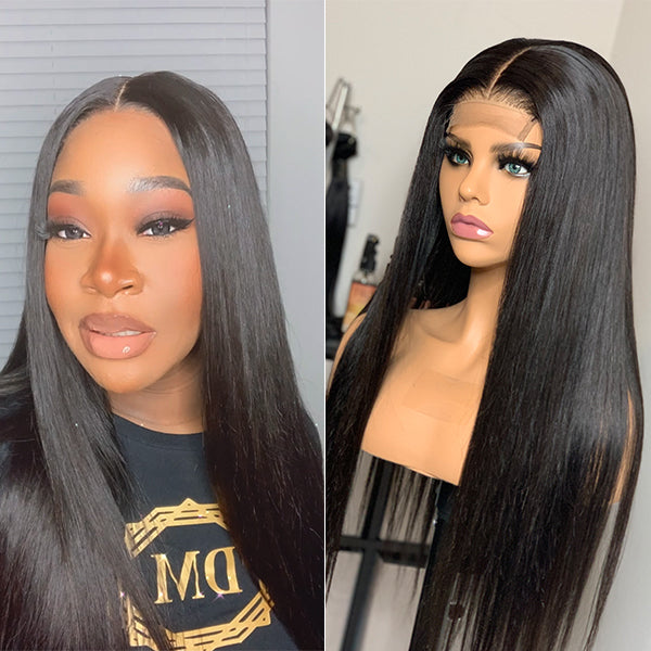 Exclusive Discount | Halo Hair Style Hair Beginner Friendly Glueless Silky Blunt Cut 4x4 Closure Bob Wig | Upgraded 2.0