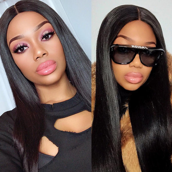 Exclusive Discount | Halo Hair Style Hair Beginner Friendly Glueless Silky Blunt Cut 4x4 Closure Bob Wig | Upgraded 2.0