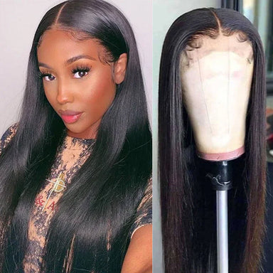 Melted Hair Natural Black Wavy / Curly Bob Wig Glueless 4x4 Closure Wig