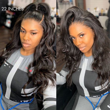 Special Deal | Halo Hair Style Hair Full Lace Classy Natural Black Body Wave / Straight Free Parting Half Up Half Down Wig