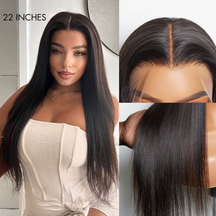 Special Deal | Halo Hair Style Hair Full Lace Classy Natural Black Body Wave / Straight Free Parting Half Up Half Down Wig