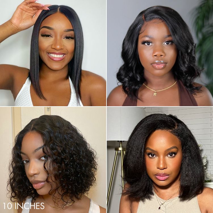 Exclusive Sale | Body Wave / Straight / Kinky / Deep Wave Human Hair U Part Wig