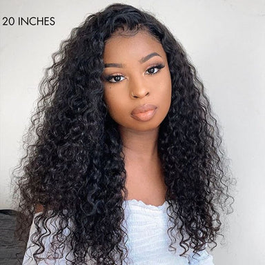 Halo Hair Style Hair 180% Density Deep Wave Glueless 13x4 Frontal Lace Wig - US Only