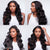 Glueless 13x6 Frontal Lace Natural Black Body Wave Side Part Long Wig 100% Human Hair - US Only