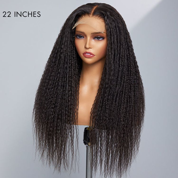 Halo Hair Style TWIST | Dreadlock Style 5x5 Closure Lace Glueless Wig Mid Part Long Wig - US ONLY