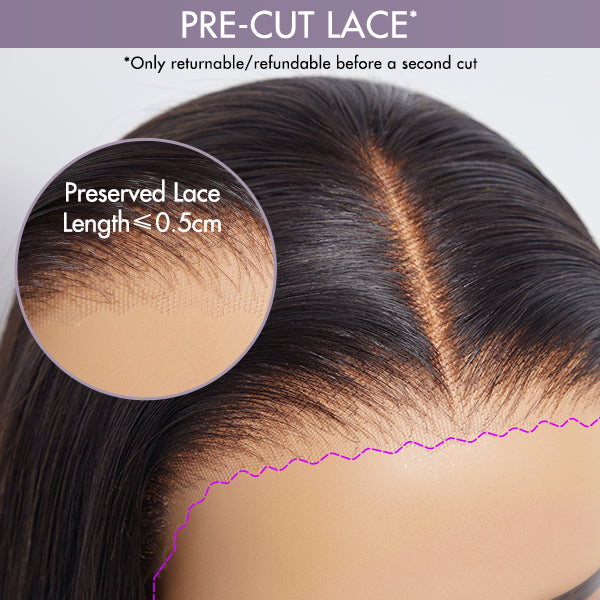 Exclusive Sale | Halo Hair Style Hair Full Lace Classy Natural Black Body Wave / Straight Free Parting Half Up Half Down Wig