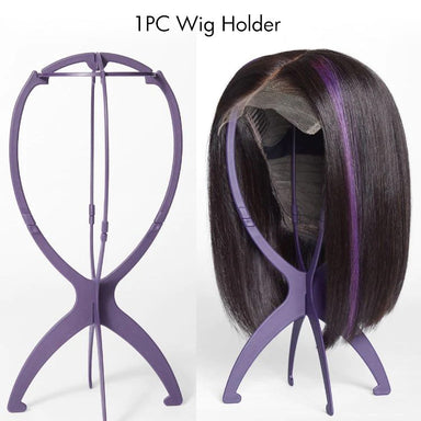 Ombre Brown Loose Wave Minimalist HD Lace Glueless C Part Short Wig 100% Human Hair  - US ONLY