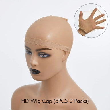 Ombre Brown Loose Wave Minimalist HD Lace Glueless C Part Short Wig 100% Human Hair  - US ONLY