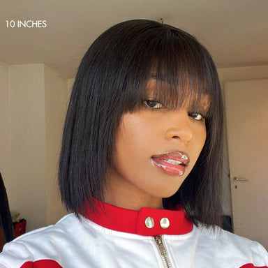 Trendy Short Cut Bob Wig With Bangs | Beginner Friendly