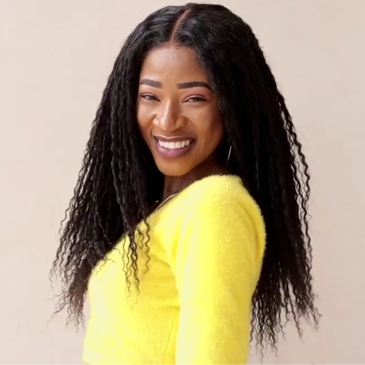 Halo Hair Style TWIST | Dreadlock Style 5x5 Closure Lace Glueless Wig Mid Part Long Wig - US ONLY