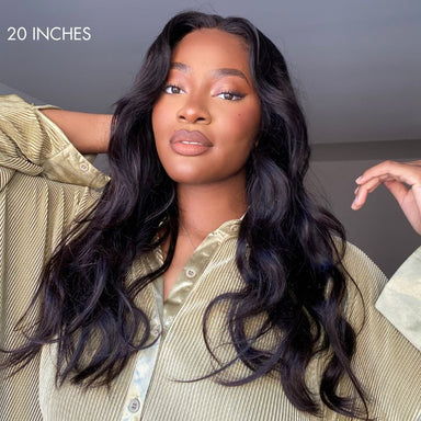 Melted Hair 150% Natural Black Body Wave Wig Glueless 5x5 Closure Wig – Style 3610
