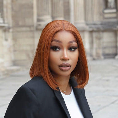 My GO-TO BOB - Beginner Friendly Sugar Maple 4x4 Closure Lace Glueless Mid Part Bob Wig - US Only