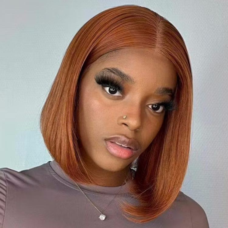 My GO-TO BOB - Beginner Friendly Sugar Maple 4x4 Closure Lace Glueless Mid Part Bob Wig - US Only