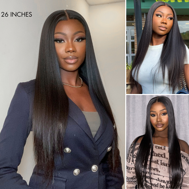 Melted Hair 180% Density | Glueless 13x4 Frontal Lace Long Wig 100% Human Hair