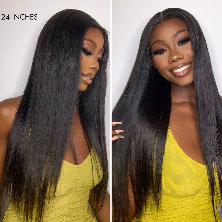 Melted Hair 180% Density | Glueless 13x4 Frontal Lace Long Wig 100% Human Hair