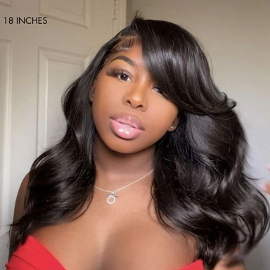 Melted Hair 150% Natural Black Body Wave Wig Glueless 5x5 Closure Wig – Style 0410
