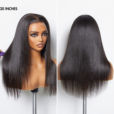New Customers Only | PreMax Wigs | Super Natural Hairline Silky Straight Glueless 13x4 Frontal Lace Wig Human Hair Pre-Cut Lace