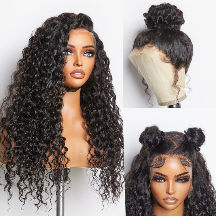 Halo Hair Style Hair 180% Density | 360 Lace Pre-Plucked Long Wig (Body Wave / Straight / Water Wave) - US Only