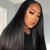 Melted Hair 200% Natural Black Silky Straight Wig Glueless 5x5 Closure Wig