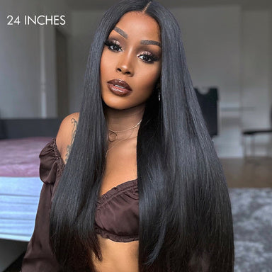 200% Mega Density | Silky Straight Glueless 5x5 Closure HD Lace Long Wig - US Only