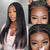 Melted Hair 100% Natural Black Straight Wig Glueless 4x4 Closure Wig – Style 1997