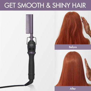 Electric Hot Comb with US Plug  for Wigs and Natural Hair, 30s Fast Heating & Adjustable Temp | Add-on Item