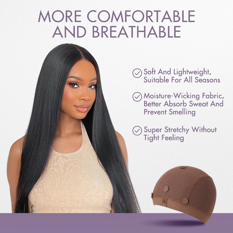 2pcs Halo Hair Style Reusable Non-Slip Wig Cap, Wig Gripper for Keeping Wigs Lace Front in Place