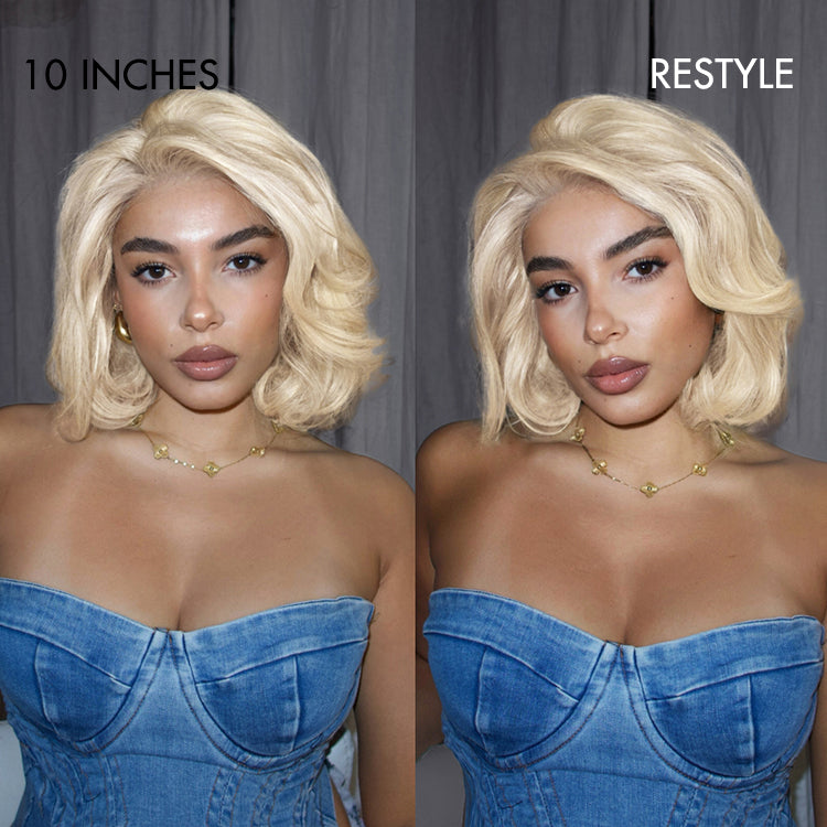 VIP ONLY | Blonde 613 Bob Glueless 5x5 Closure HD Lace Wig Pre-Cut Lace
