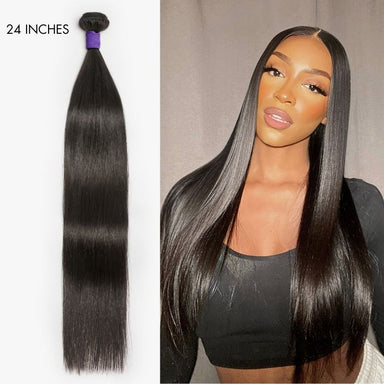 Melted Hair 100% Natural Black Straight Hair Bundles – Style 3402