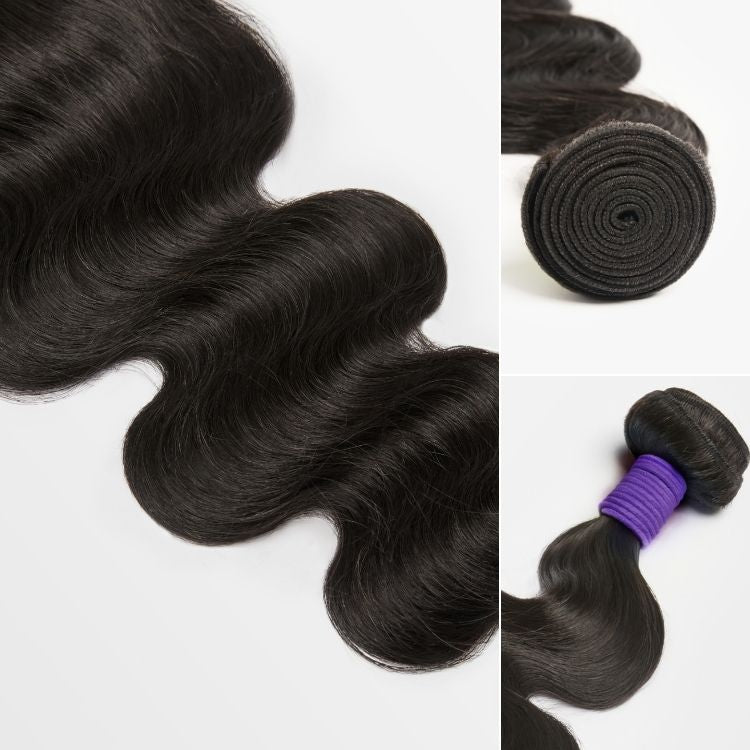 Melted Hair 100% Natural Black Body Wave Hair Bundles – Style 2458