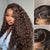 Real Max - Chestnut Brown Highlights Funmi 7x6 Closure HD Lace Long Curly Wig Breathable Cap
