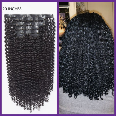 Melted Hair Natural Black Body Wave Clip-In Extensions – Style 9306