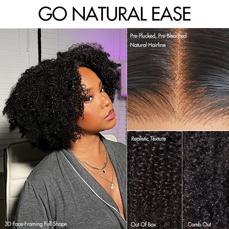 Crazy Wednesday | Breathable Cap Natural Bouncy Fluffy Jerry Curl Glueless 5x5 Closure Lace Wig Ready to Go