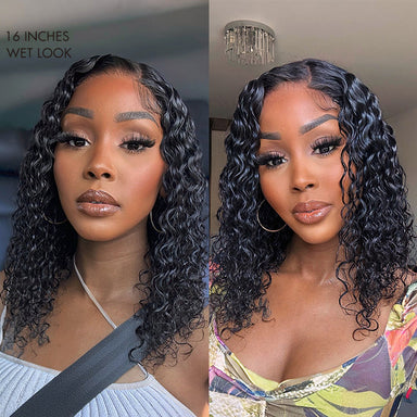 New Customers Only | Wet and Wavy 5x5 Closure Pre-Cut Lace Water Wave Wig Glueless Side Part Human Hair Wig