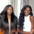 Melted Hair 100% Natural Black Kinky Straight Wig Glueless 13x4 Frontal Wig