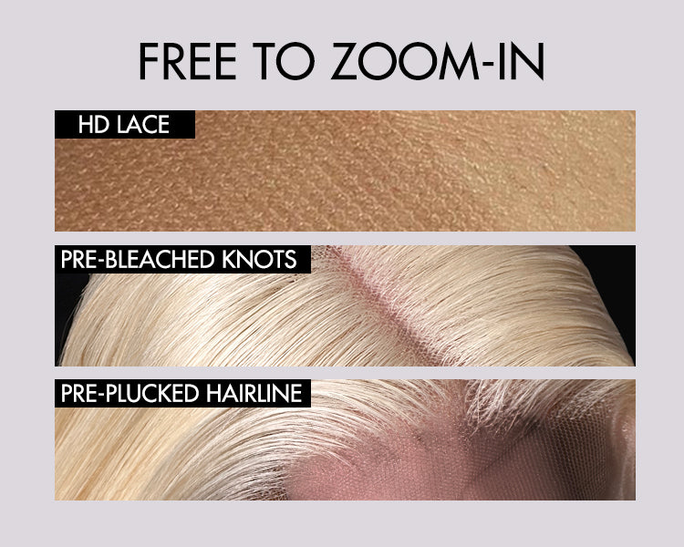 PreMax Wigs | Blonde 613 Silky Straight Glueless 5x5 Closure HD Lace Wig Pre-Cut Lace-16