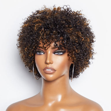 Melted Hair 150% Natural Black Kinky Curly Wig Glueless Wig