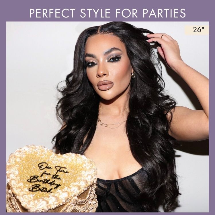 Halo Hair Style Hair PartingMax Layered Cut Loose Body Wave 7x6 Closure HD Lace Wig Pre-Cut Lace  - US Only