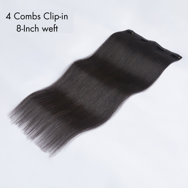 Melted Hair Natural Black Straight Clip-In Extensions