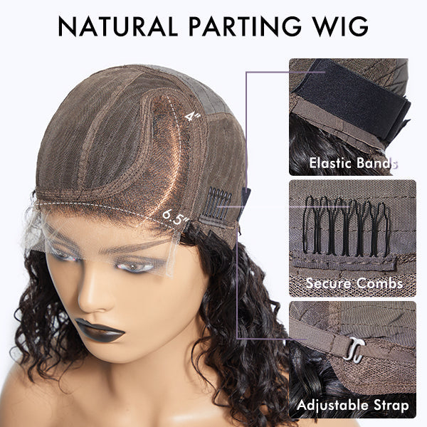 Ombre Ash Blonde Layered Bob Blowout Style Minimalist HD Pre-Cut Lace Glueless Short Wig  - US Only