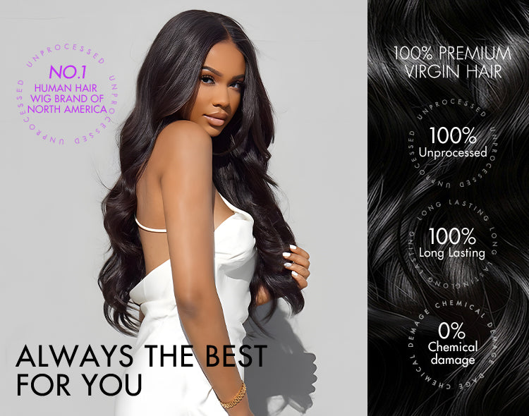 Melted Hair Silky Straight Glueless Minimalist Lace Bob Wig With Bangs 100% Human Hair-01