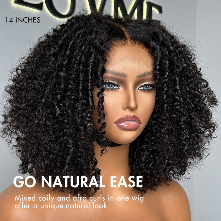 Special Deal | Gorgeous Natural Coily Curl Glueless 5x5 Closure HD Lace Wig Breathable Cap