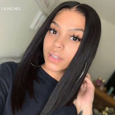 New Customers Only | PreMax Wigs - Halo Hair Style Hair Body Wave / Straight Glueless 13x4 Frontal Lace Long Wig Pre-Cut Lace
