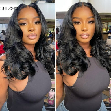 Melted Hair 150% Red/Purple Body Wave Wig Glueless 5x5 Closure Wig