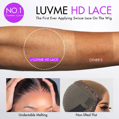 Halo Hair Style Hair 180% Density Honey Blonde Highlight Silky Straight Glueless 5x5 Closure HD Lace Long Wig